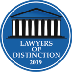Lawyers of Distinction 2019 logo no stars